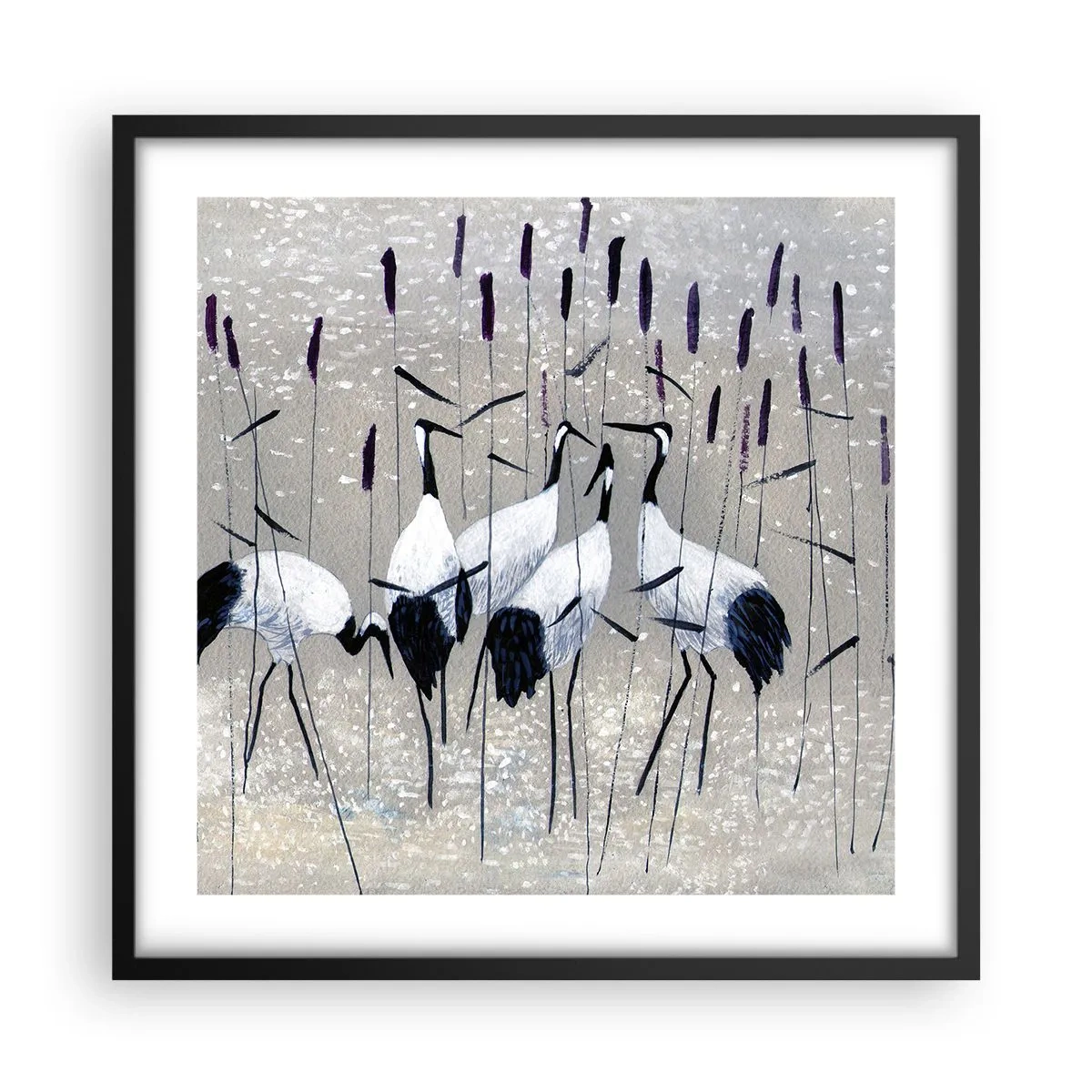 Pôster com moldura preta - Entre os seus - 50x50 cm
