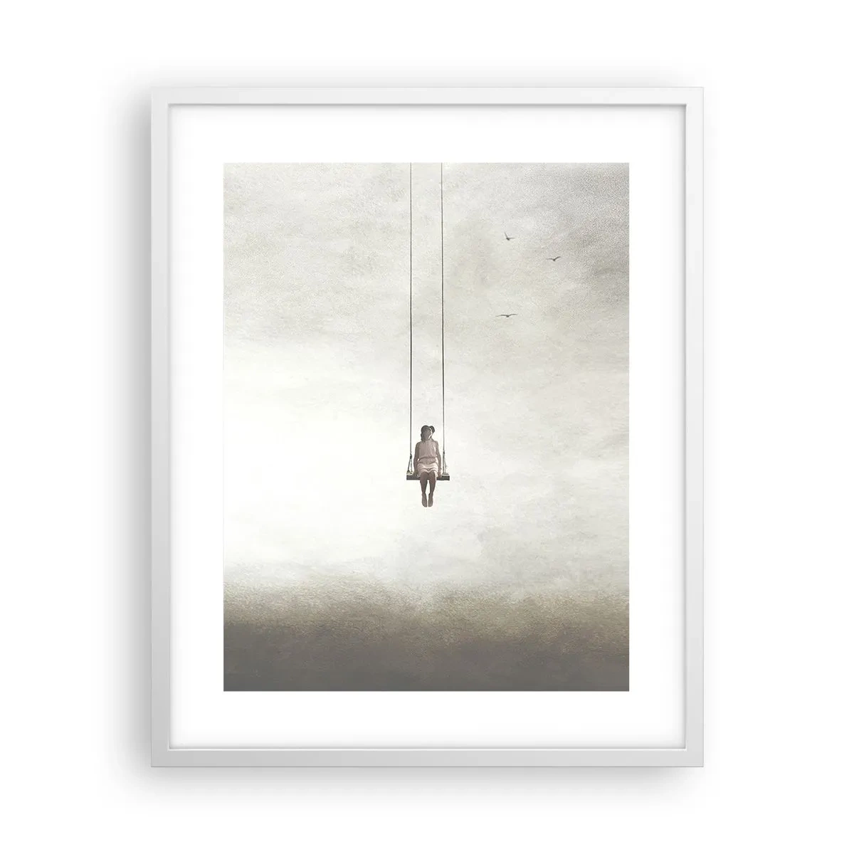 Pôster em moldura branca - A criança em nós - 40x50 cm