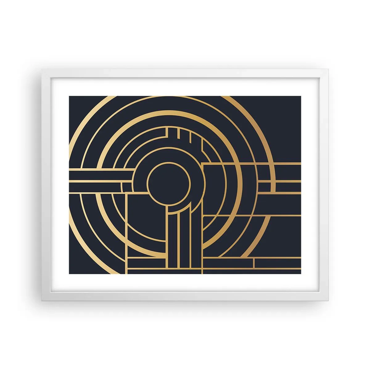 Pôster em moldura branca - Rotação das coisas - 50x40 cm