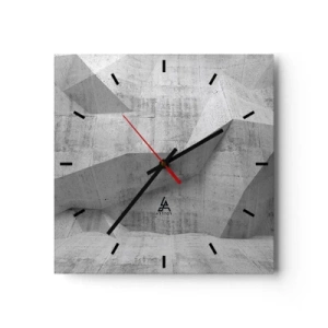 Relógio de parede - Relógio em vidro - Um verdadeiro desafio - 30x30 cm