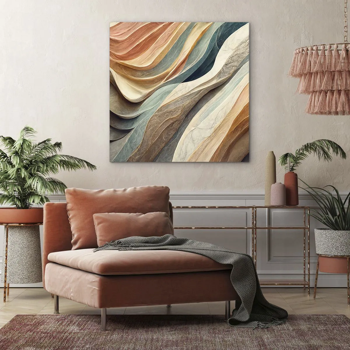 Quadro em tela - O momento antes da mudança - 60x60 cm