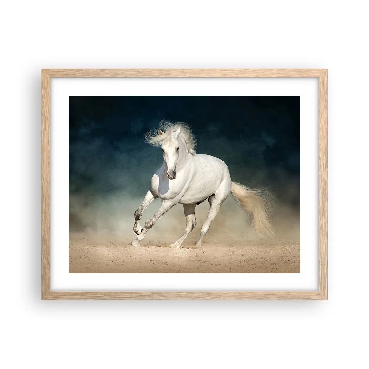 Pôster com moldura de carvalho claro - Liberdade em seu estado puro - 50x40 cm