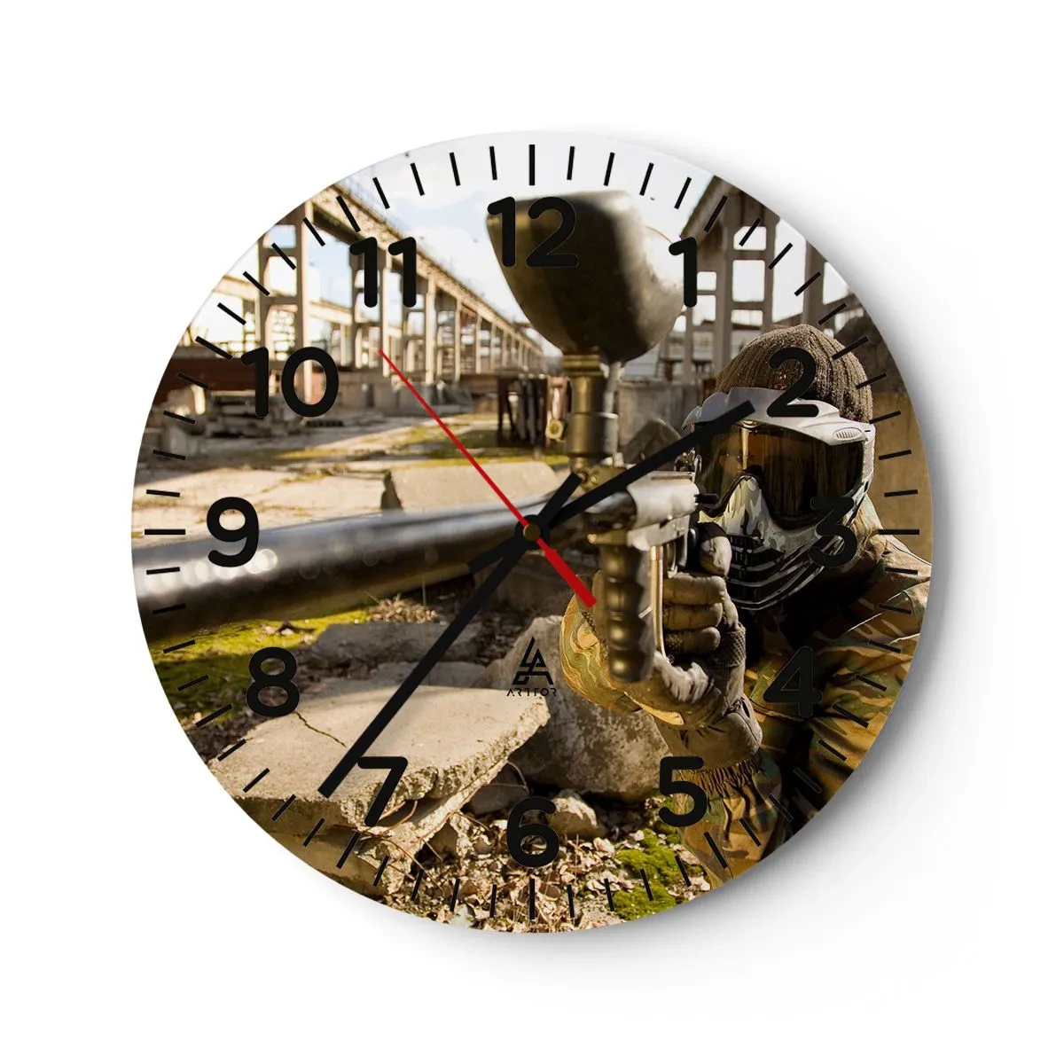 Relógio de parede - Relógio em vidro - Você também pode ser um herói - 40x40 cm