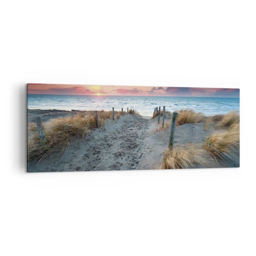 Quadro em tela - Derramou um arco-íris de esplendor radiante.... - 140x50 cm