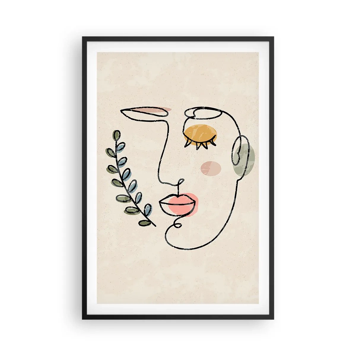 Pôster com moldura preta - Paz encontrada - 61x91 cm