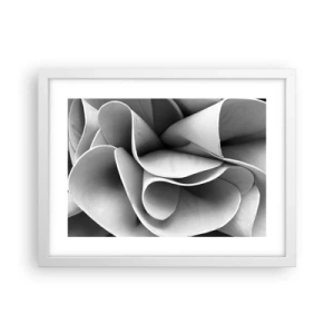 Pôster em moldura branca - Acontece no espaço - 40x30 cm