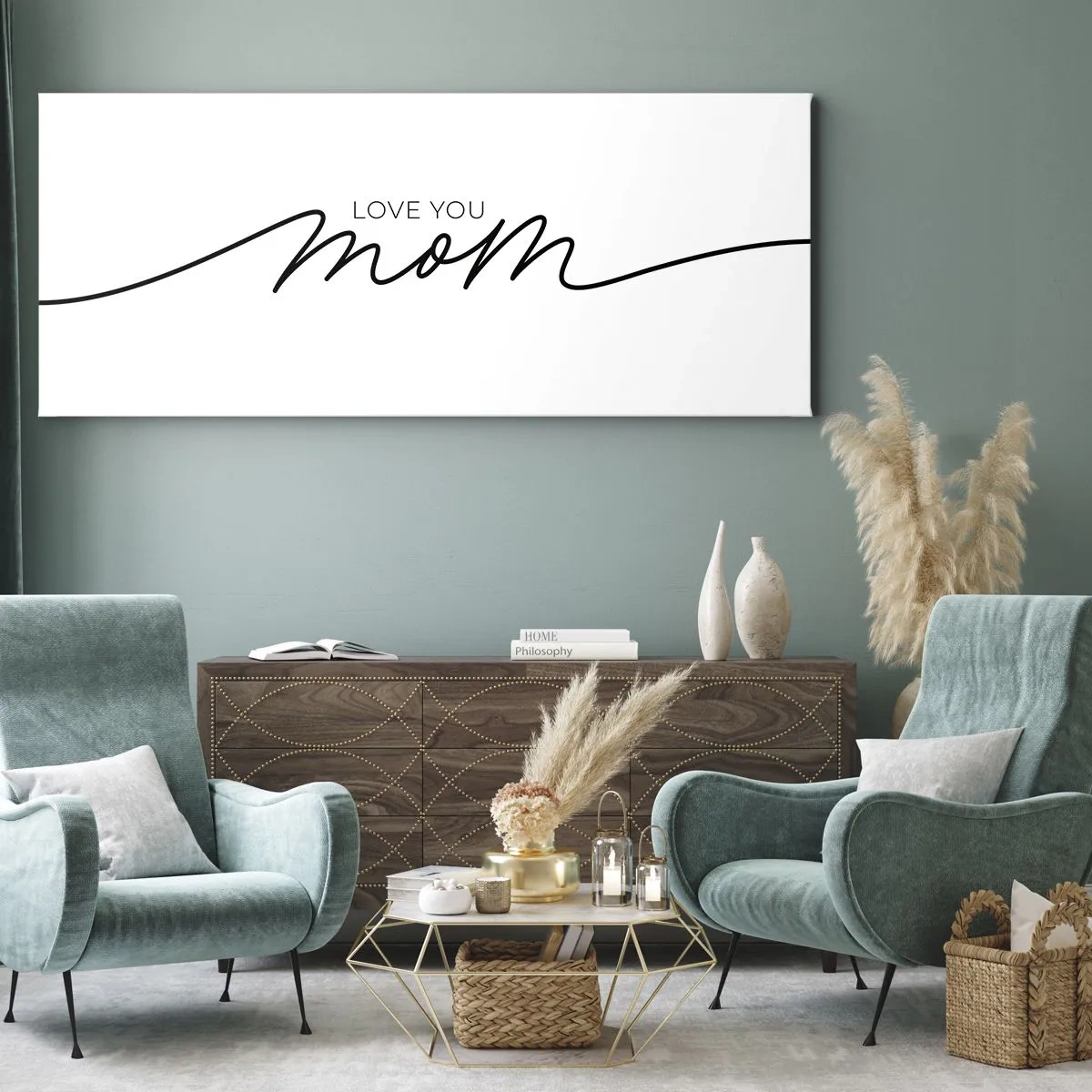 Quadro em tela - Uma grande emoção - 100x40 cm