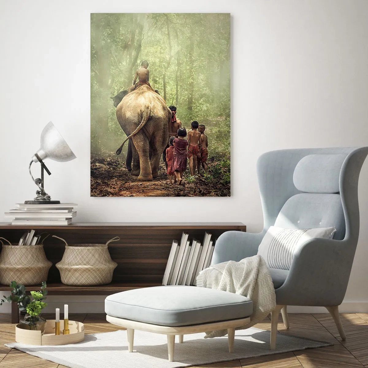 Quadro em vidro - Novo Livro da Selva - 80x120 cm