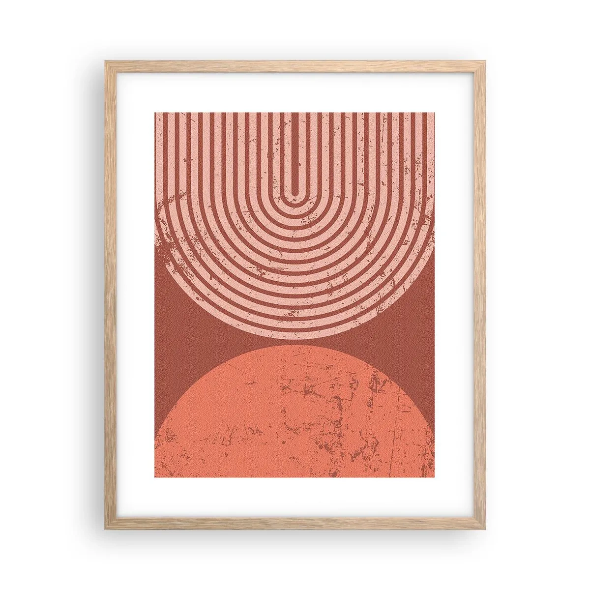 Pôster com moldura de carvalho claro - Relacionamento próximo - 40x50 cm