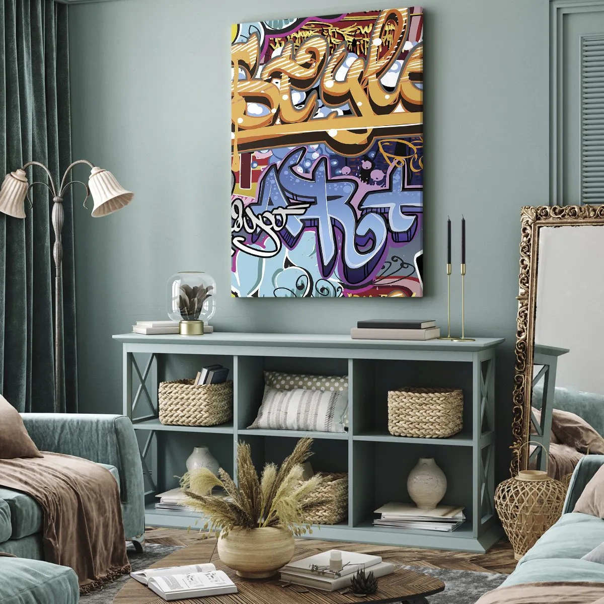 Quadro em tela - Murais, murais, murais... - 50x70 cm