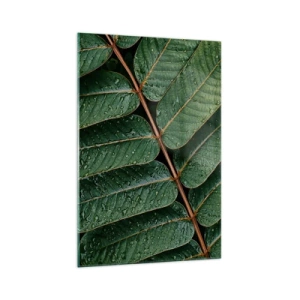 Quadro em vidro - Num ritmo verde - 70x100 cm
