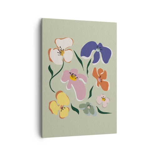 Quadro em tela - Amores-perfeitos para seu irmão - 50x70 cm