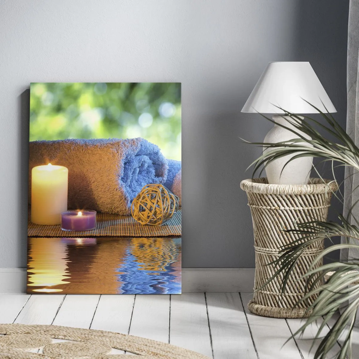 Quadro em tela - Tempo para o corpo - 65x120 cm