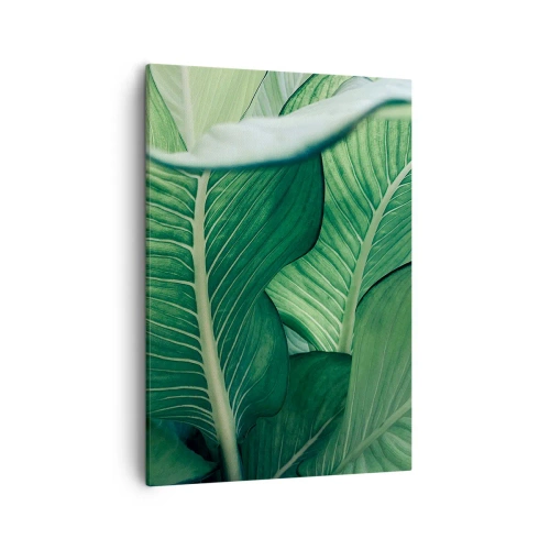 Quadro em tela - Vida intensamente verde - 50x70 cm