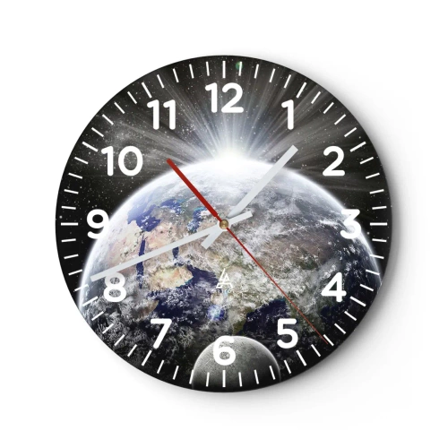 Relógio de parede - Relógio em vidro - Em pleno esplendor - 40x40 cm