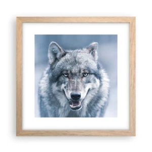 Pôster com moldura de carvalho claro - Vai aceitar o desafio? - 30x30 cm