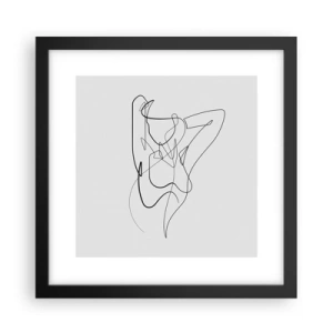 Pôster com moldura preta - Que tipo de pessoa é realmente... - 30x30 cm