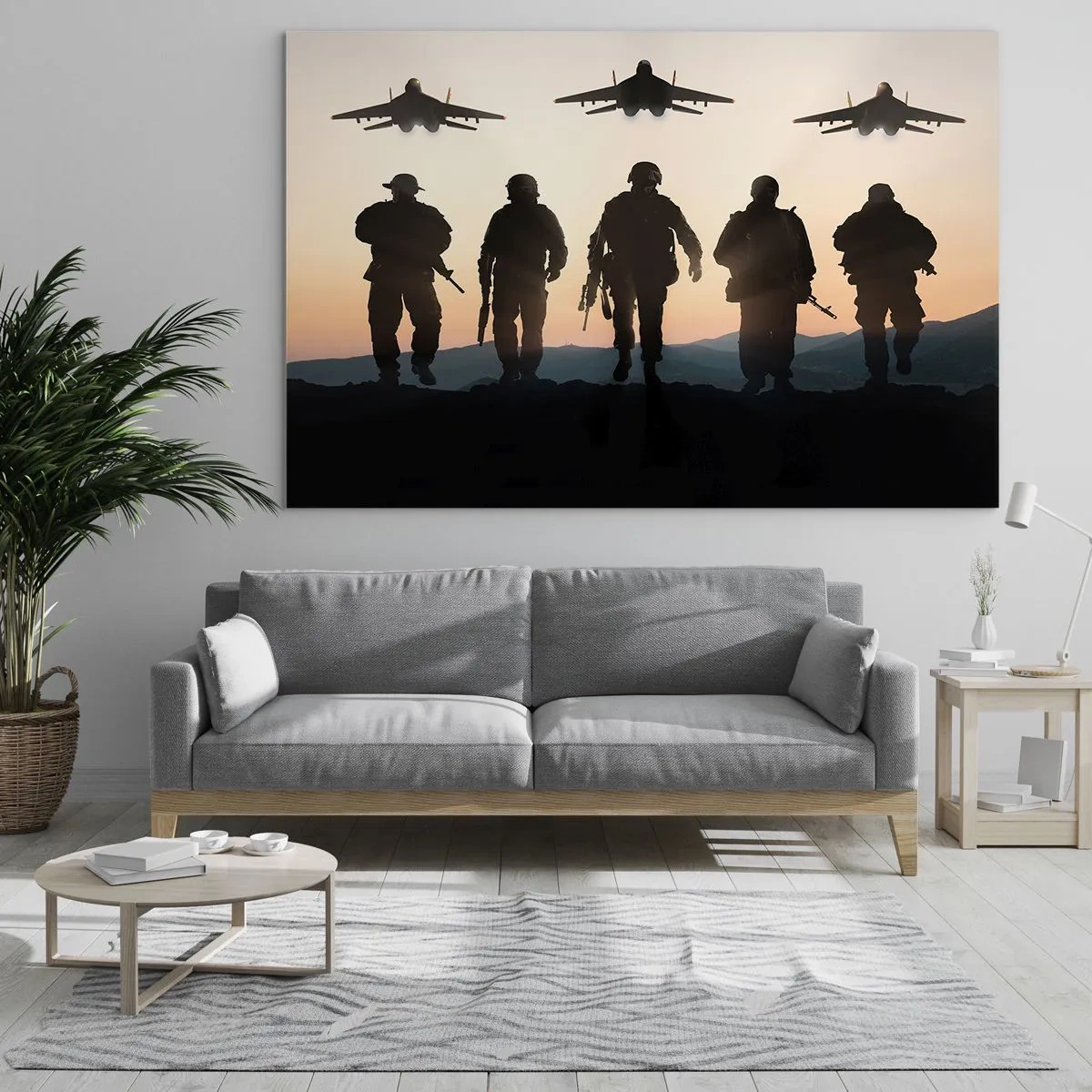 Quadro em vidro - Bem-vindo ao nosso mundo - 100x70 cm