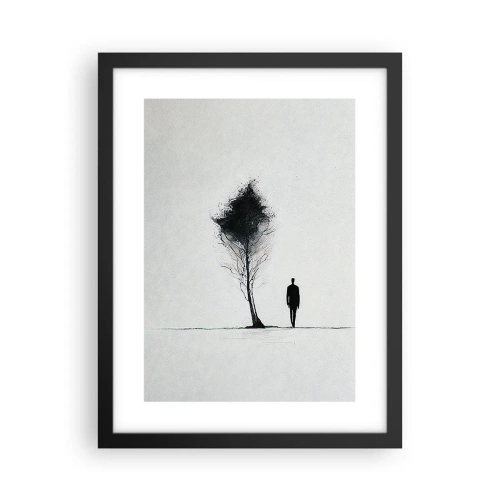 Pôster com moldura preta - Todos nós vagamos - 30x40 cm