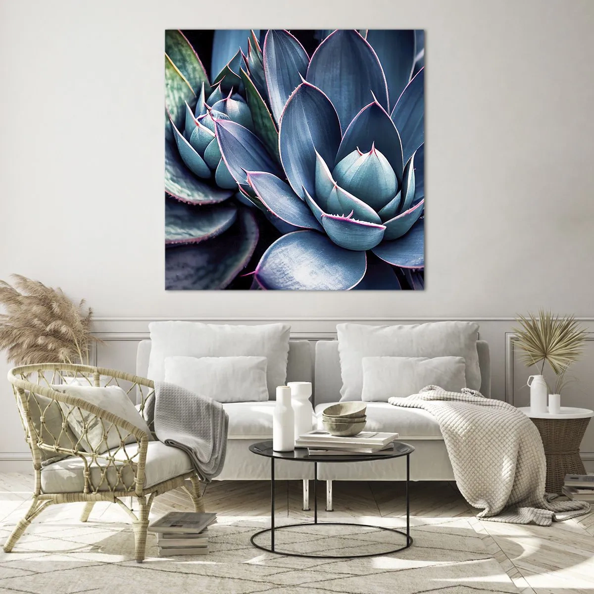 Quadro em vidro - Força vital - 70x70 cm