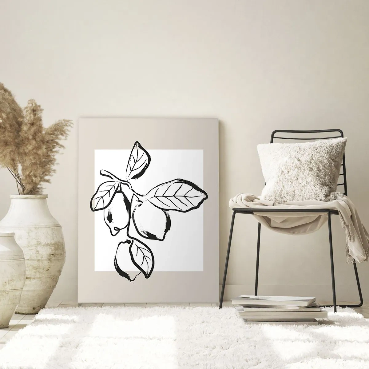 Quadro em vidro - Onde o limão amadurece… - 50x70 cm