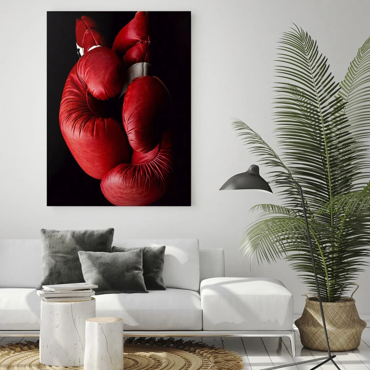 Quadro em vidro - As emoções da luta ficaram para trás - 70x100 cm