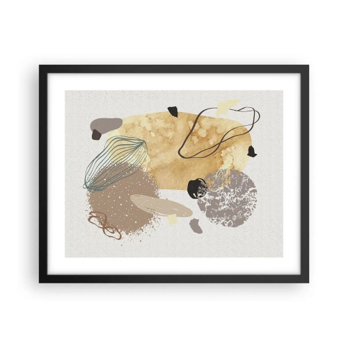 Pôster com moldura preta - Plumcologia aplicada - 50x40 cm