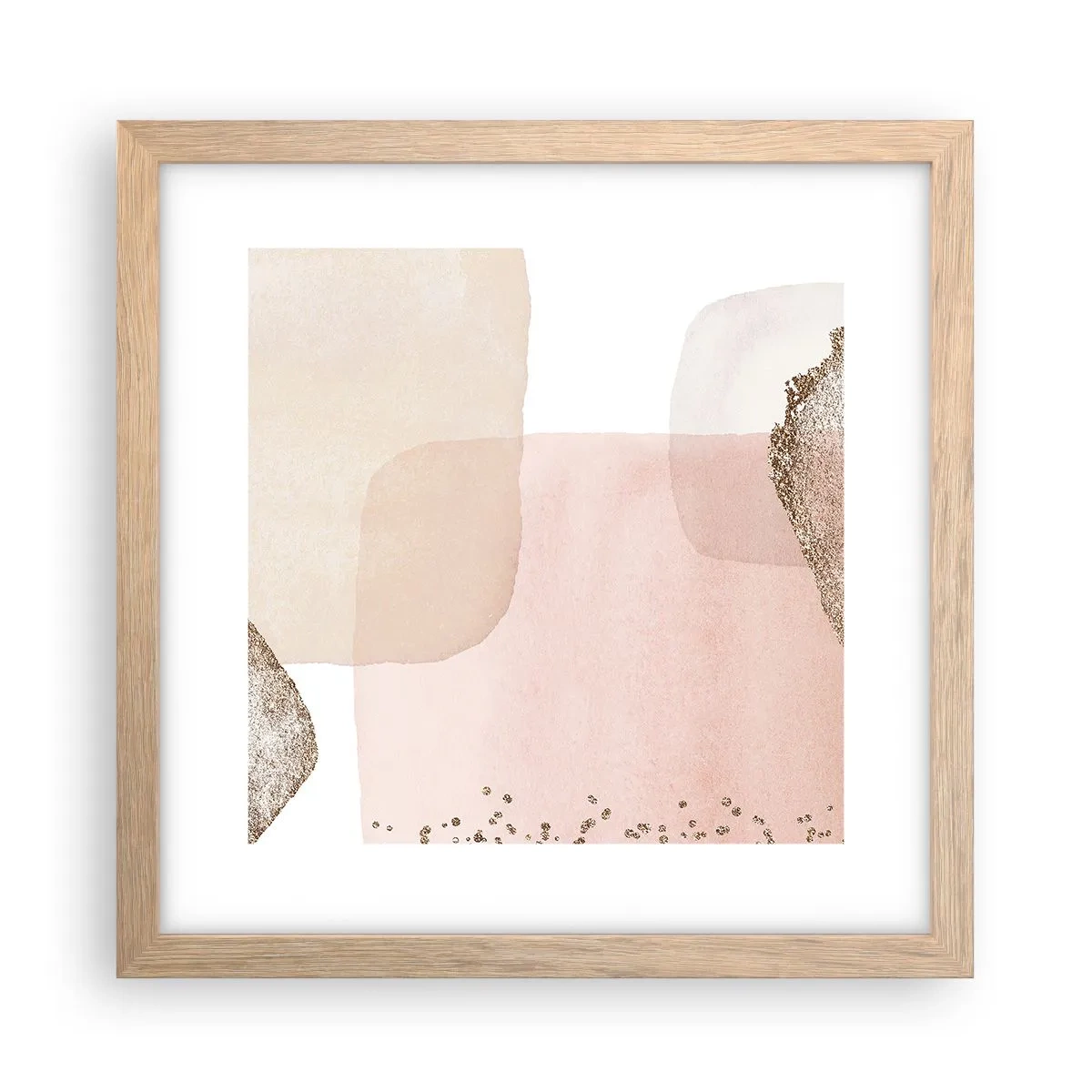 Pôster com moldura de carvalho claro - Olhar através da cor - 30x30 cm