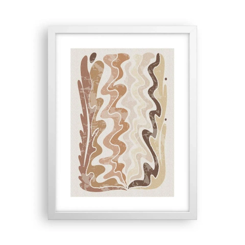 Pôster em moldura branca - Boa energia – boas emoções - 30x40 cm