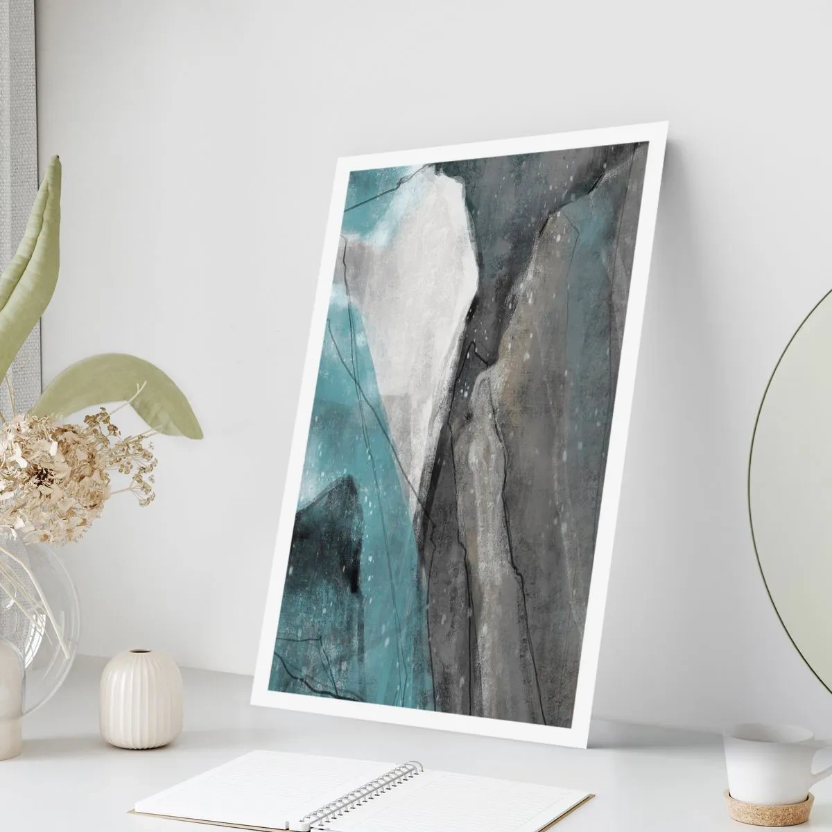 Pôster - Resumo: rochas e gelo - 61x91 cm