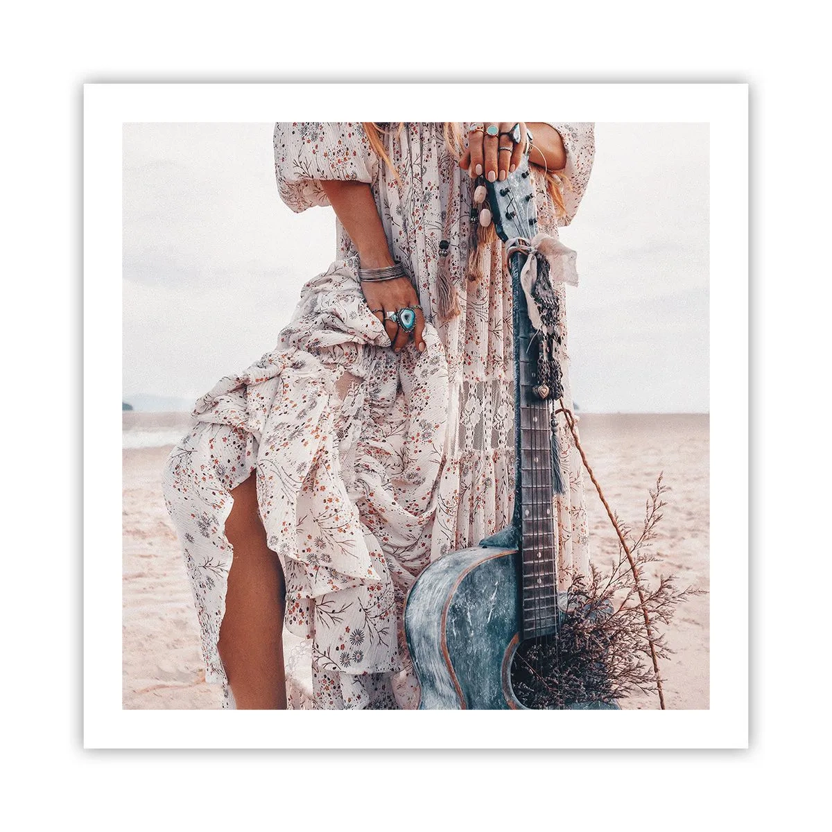 Pôster - Flores a caminho - 60x60 cm