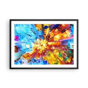 Pôster com moldura preta - In medias res - 70x50 cm