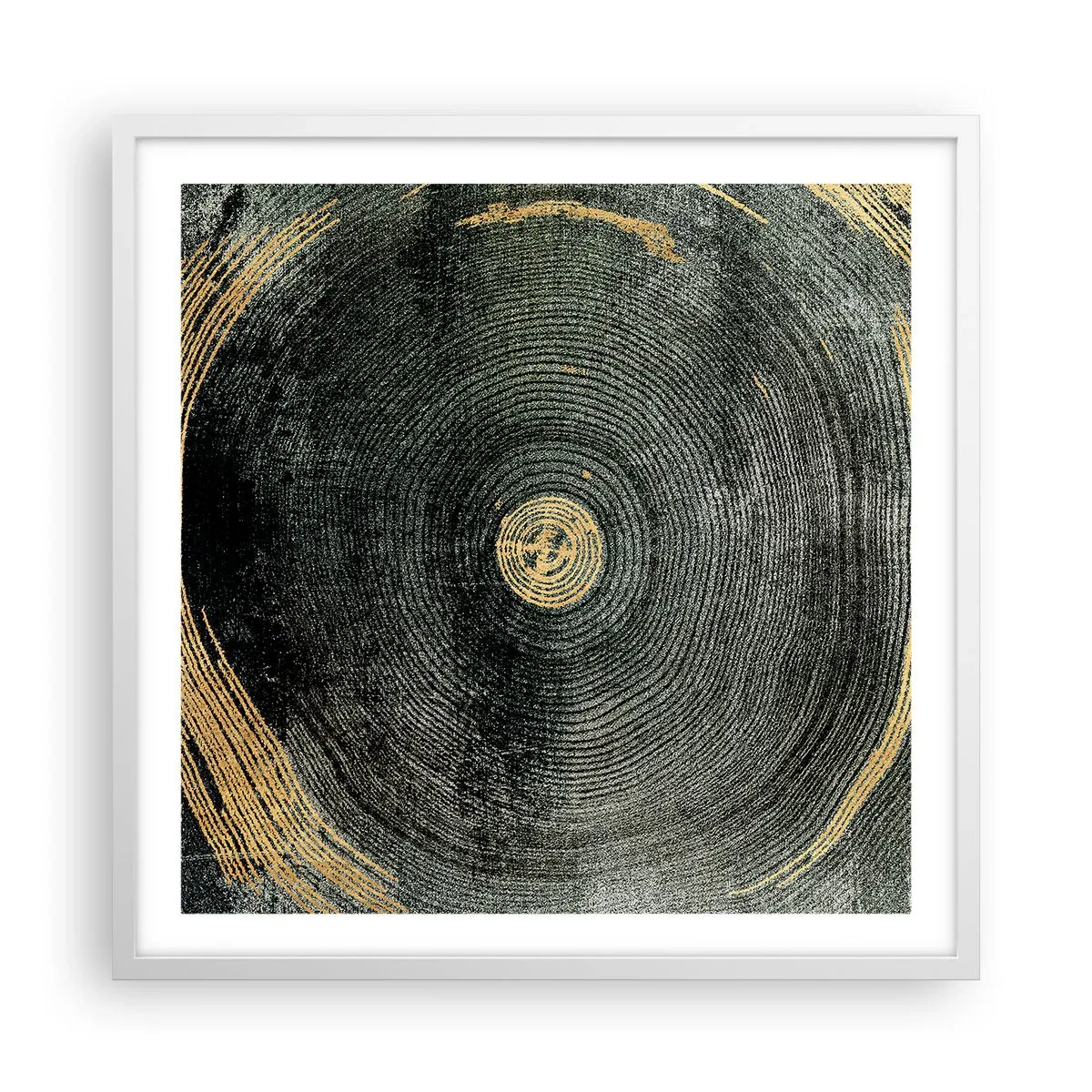 Pôster em moldura branca - Mudança e persistência - 60x60 cm