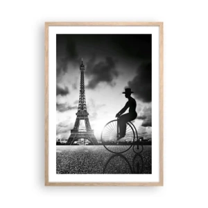 Pôster com moldura de carvalho claro - Saudades da Belle Époque - 50x70 cm