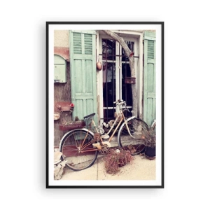 Pôster com moldura preta - Viva a província - 70x100 cm