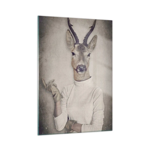Quadro em vidro - Deixem os gestos falar - 50x70 cm