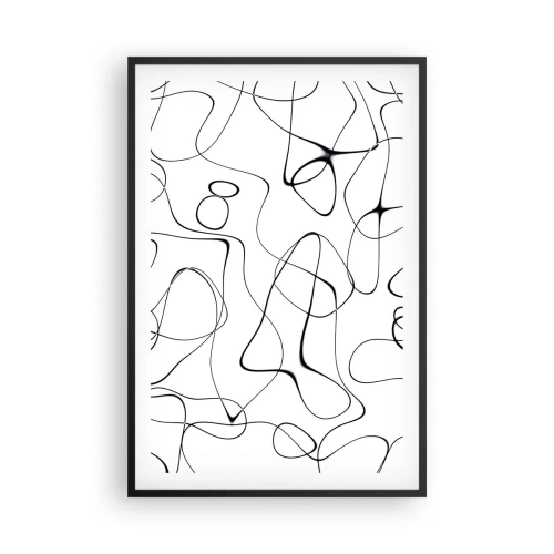 Pôster com moldura preta - Os caminhos da vida, as vicissitudes do destino - 61x91 cm