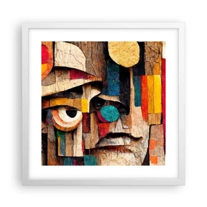 Pôster em moldura branca - Vejo-te... - 40x40 cm