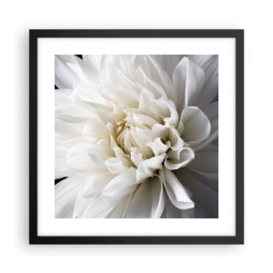 Pôster com moldura preta - Manhã da noiva - 40x40 cm