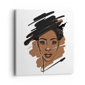 Quadro em tela - Doce como chocolate - 40x40 cm