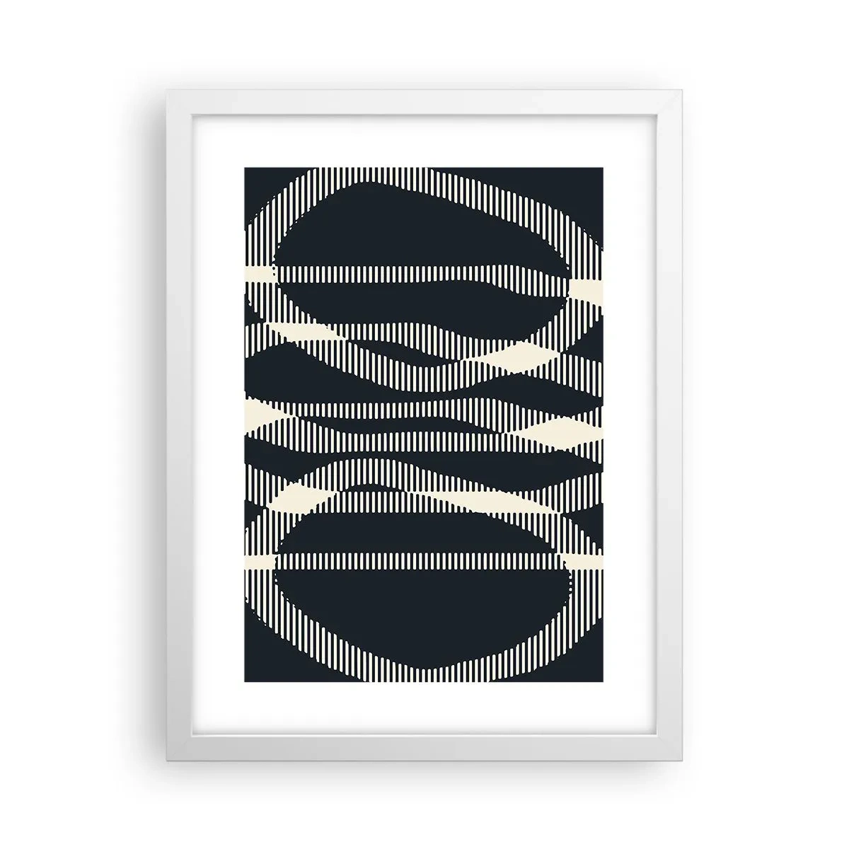 Pôster em moldura branca - Uma tentativa de quebrar a escuridão - 30x40 cm