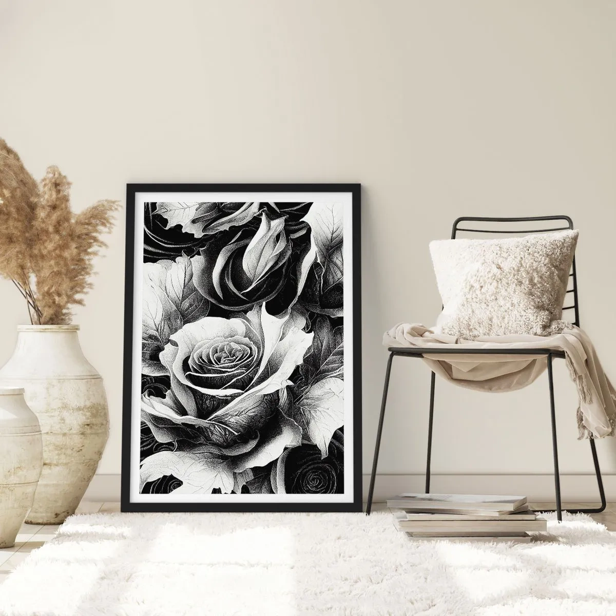 Pôster com moldura preta - Sempre uma rainha - 61x91 cm
