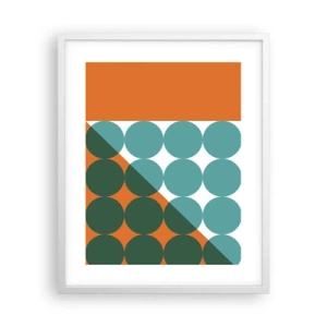 Pôster em moldura branca - Para cima e na diagonal - 40x50 cm