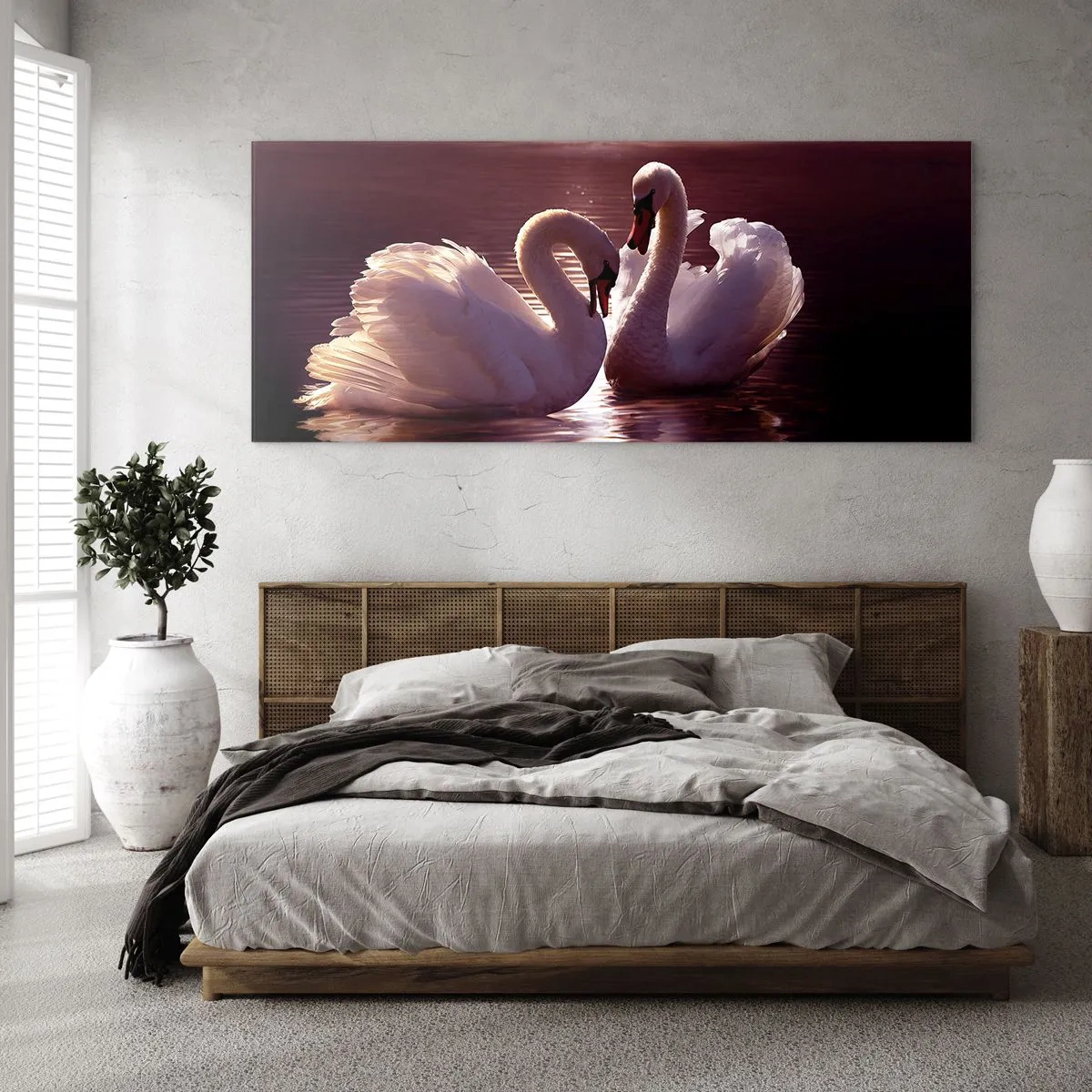 Quadro em vidro - Até que a morte nos separe - 90x30 cm