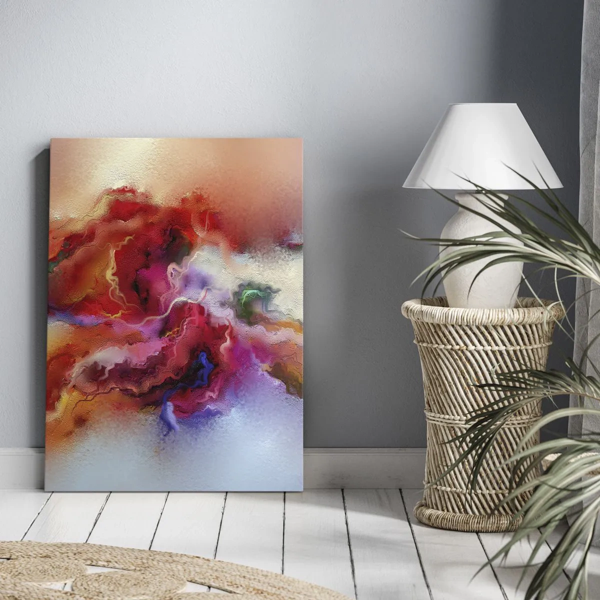 Quadro em tela - Como capturar os sonhos - fumo - 80x120 cm