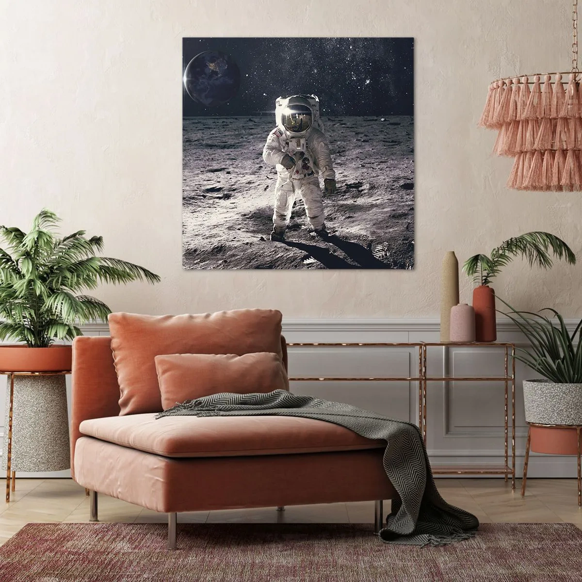 Quadro em tela - Saudações da Lua - 50x50 cm