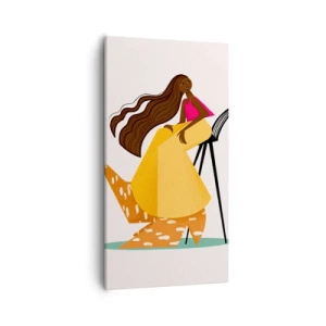 Quadro em tela - Moda também é divertida - 55x100 cm