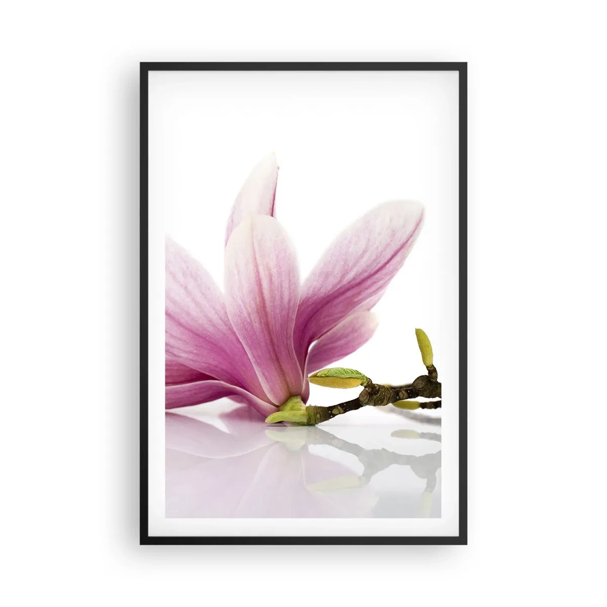 Pôster com moldura preta - Suave como um sopro de primavera - 61x91 cm
