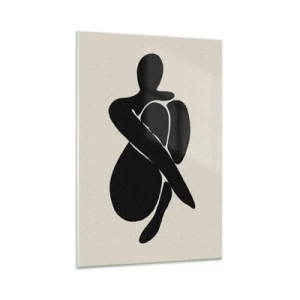 Quadro em vidro - Em seus próprios braços - 80x120 cm