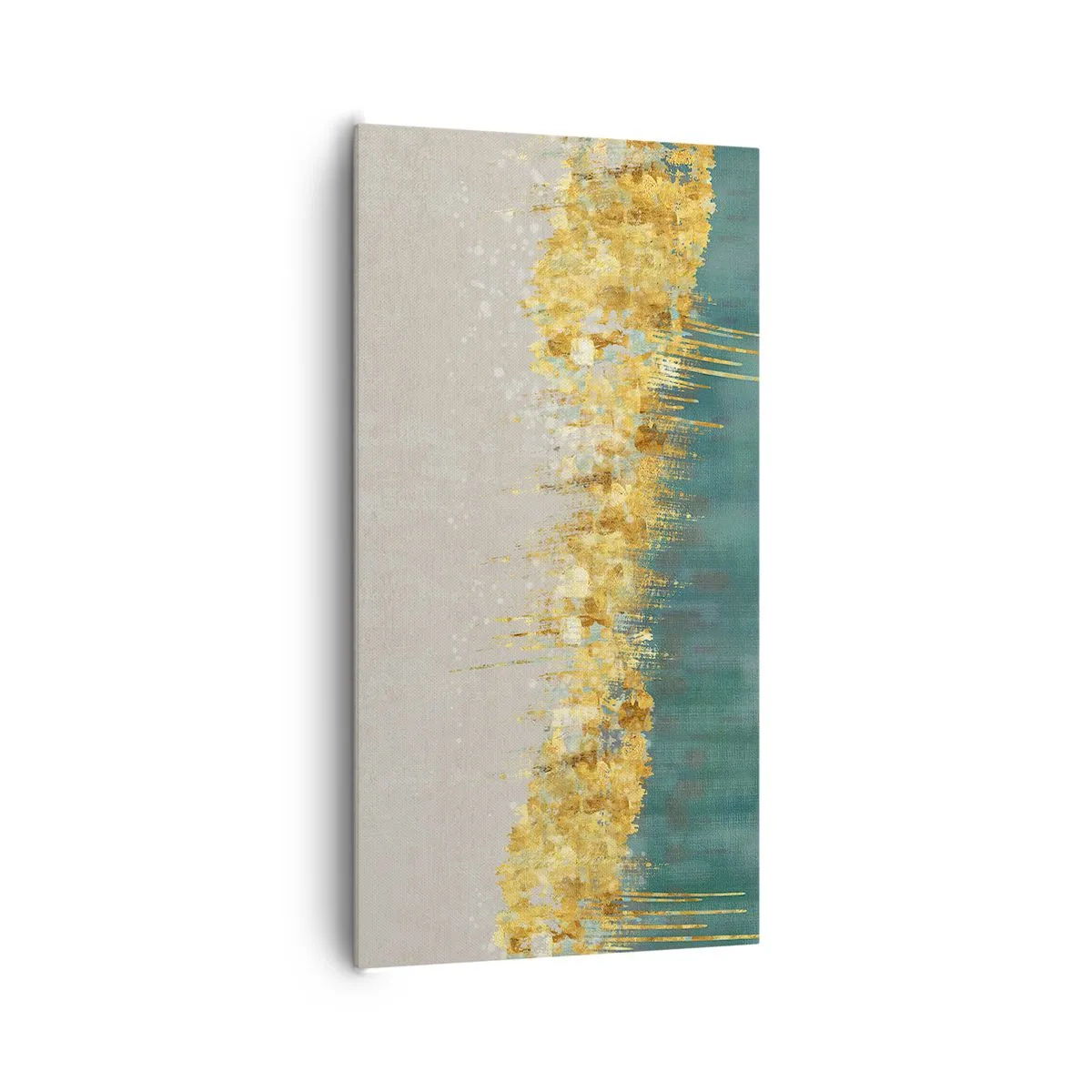 Quadro em tela - A fronteira dourada - 65x120 cm